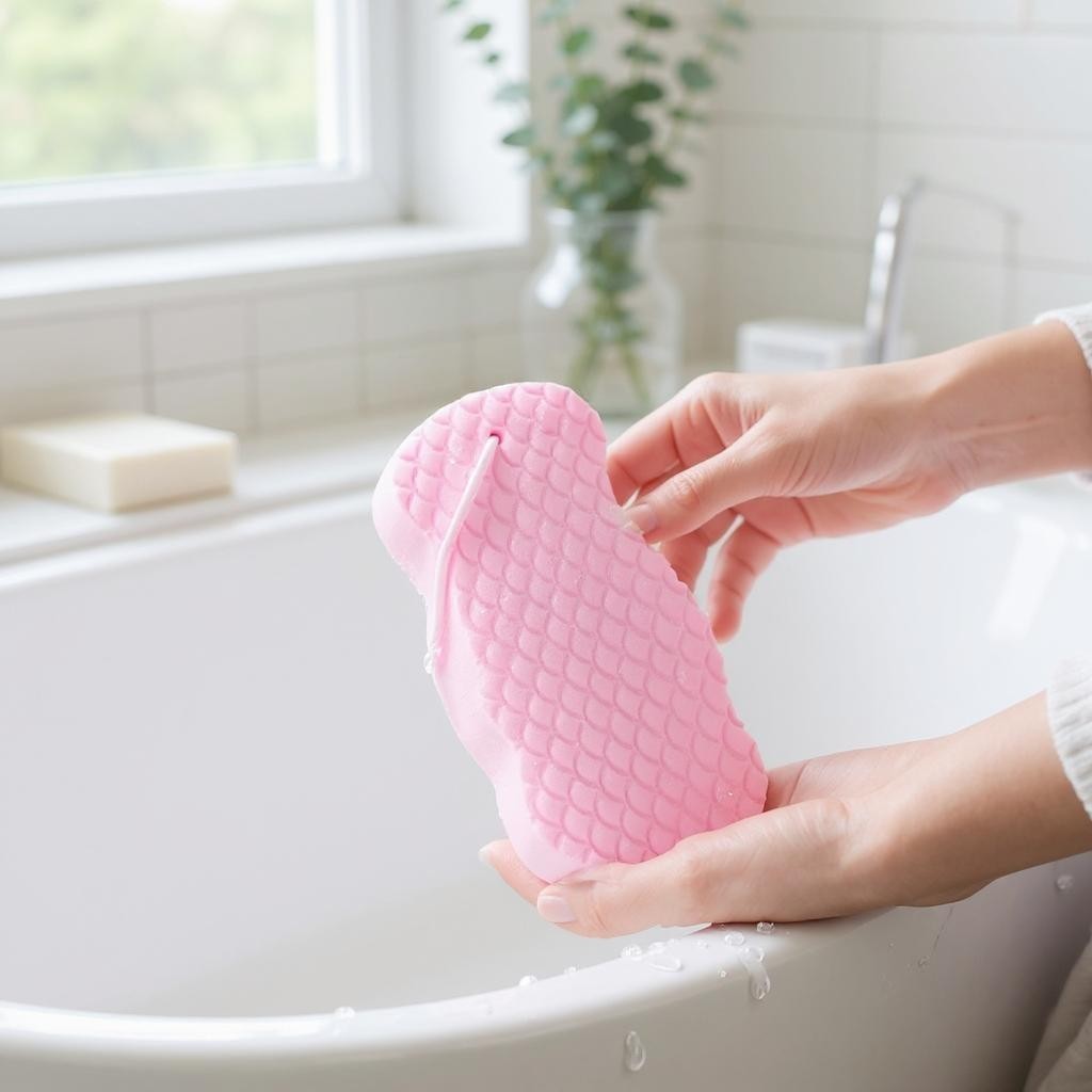 Brosse pour le Corps - MagicBodySponge™ - Rose